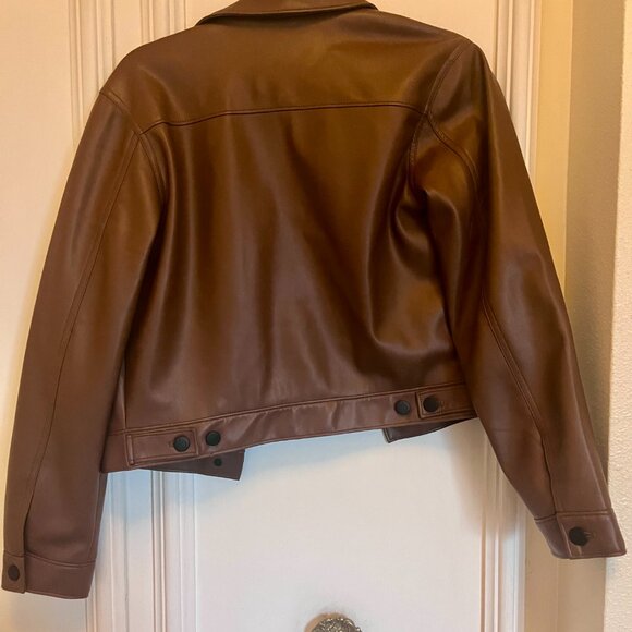 Joe's Jeans Faux Carmel/Camel Jacket M EUC - Picture 3 of 5